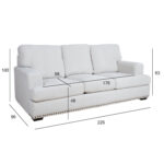 Diivan ILONA 3-kohaline 226x96xH10, valge Diivanid Diivanid