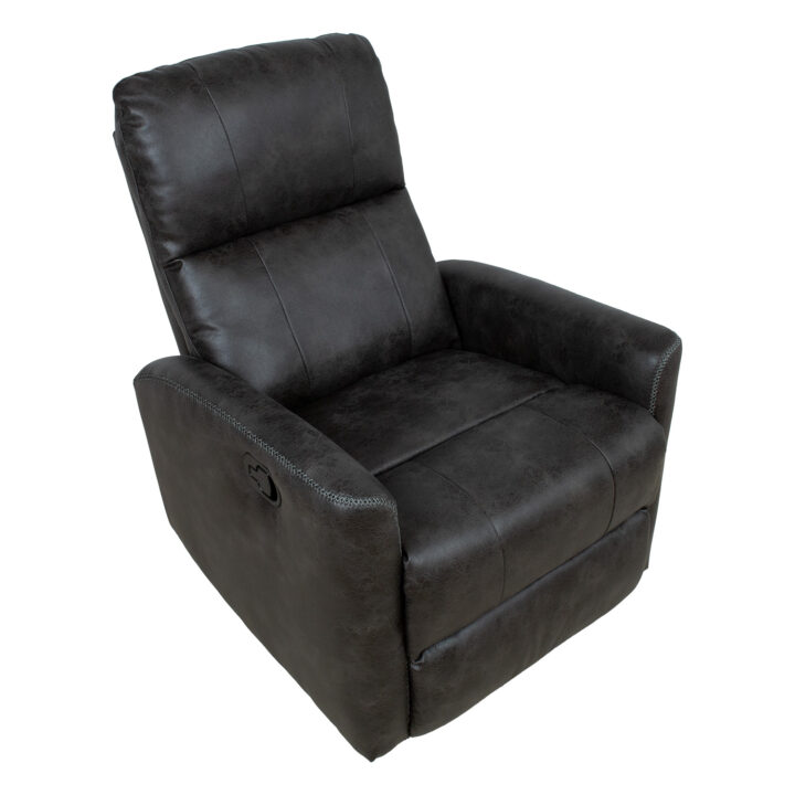 Tugitool DIEGO kiikuv ja pöörlev manuaalne recliner 78x95xH103cm, hall Elutoamööbel Recliner