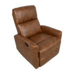 Tugitool DIEGO kiikuv ja pöörlev manuaalne recliner 78x95xH103cm, konjakipruun Elutoamööbel Recliner