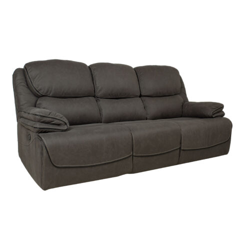 Diivan GORDY 3-kohaline manuaalne recliner 224x93xH106cm, hall Diivanid 3+1 Diivanid