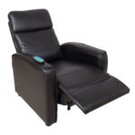 Massaa˛itool STANTON push back recliner, must Elutoamööbel H01-500 Tugitoolid ja kiiktoolid