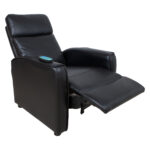 Massaa˛itool STANTON push back recliner, must Elutoamööbel H01-500 Tugitoolid ja kiiktoolid