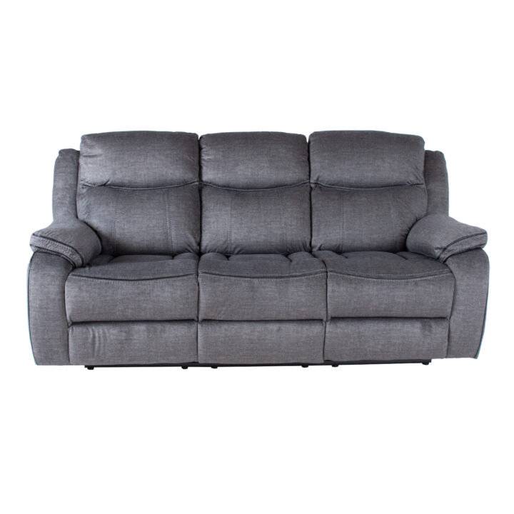 Diivan GENTRY 3-kohaline manuaalne recliner 210x98xH104cm, hall Diivanid 3+1 Diivanid 3+1