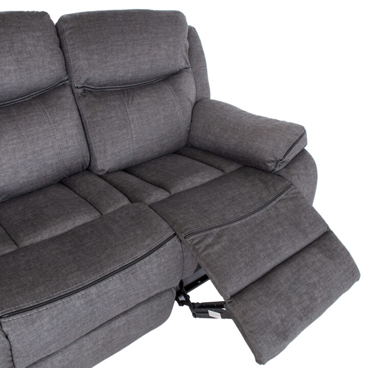 Diivan GENTRY 3-kohaline manuaalne recliner 210x98xH104cm, hall Diivanid 3+1 Diivanid 3+1