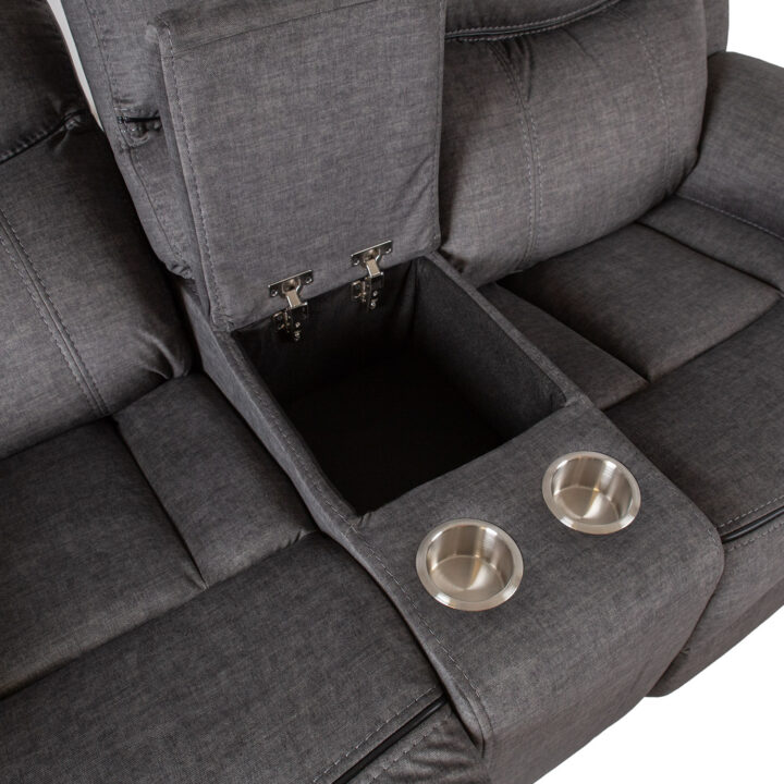 Diivan GENTRY 2-kohaline manuaalne recliner 190x98xH104cm, hall Diivanid 3+1 Diivanid 3+1