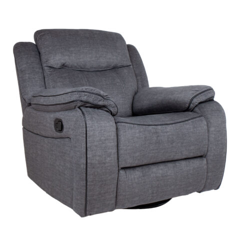 Tugitool GENTRY kiikuv ja pöörlev manuaalne recliner, hall Diivanid 3+1 Diivanid 3+1
