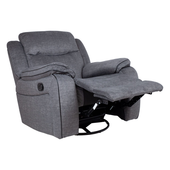 Tugitool GENTRY kiikuv ja pöörlev manuaalne recliner, hall Diivanid 3+1 Diivanid 3+1