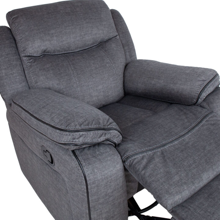 Tugitool GENTRY kiikuv ja pöörlev manuaalne recliner, hall Diivanid 3+1 Diivanid 3+1