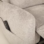 Tugitool KATY elektriline recliner massažifunktsiooniga 78x97xH100cm, hall Elutoamööbel