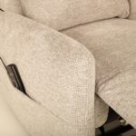 Tugitool KATY elektriline recliner massažifunktsiooniga 78x97xH100cm, beež Elutoamööbel