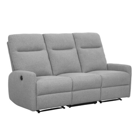 Diivan KATY 3-kohaline elektriline recliner, helehall Diivanid Diivanid