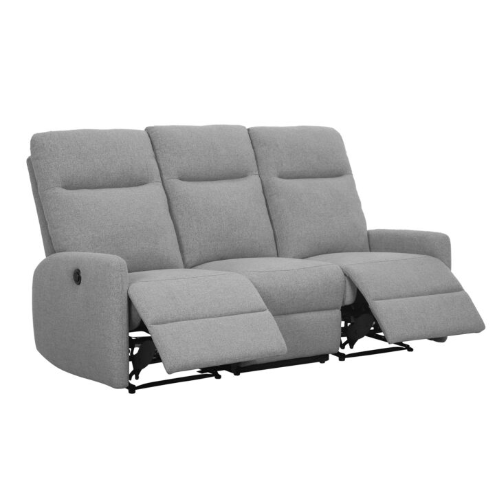 Diivan KATY 3-kohaline elektriline recliner, helehall Diivanid Diivanid