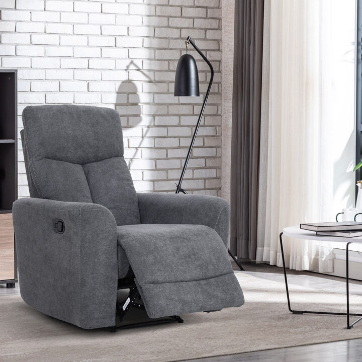 Tugitool GEMMA manuaalne recliner 89x98xH106cm, hall Elutoamööbel