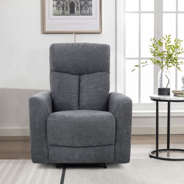 Tugitool GEMMA manuaalne recliner 89x98xH106cm, hall Elutoamööbel