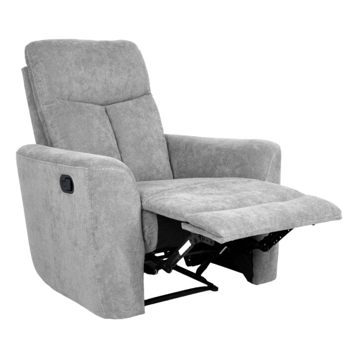 Tugitool GEMMA manuaalne recliner 89x98xH106cm, helehall Elutoamööbel