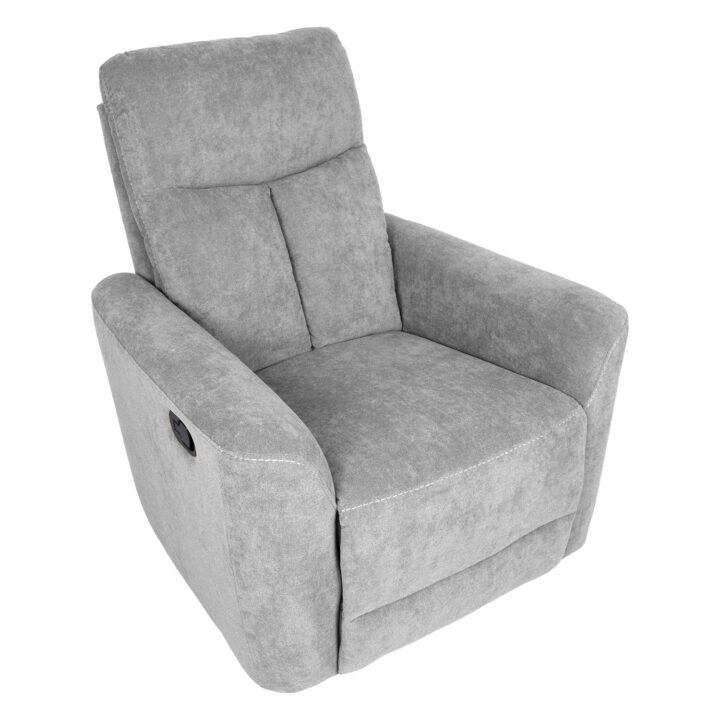 Tugitool GEMMA manuaalne recliner 89x98xH106cm, helehall Elutoamööbel