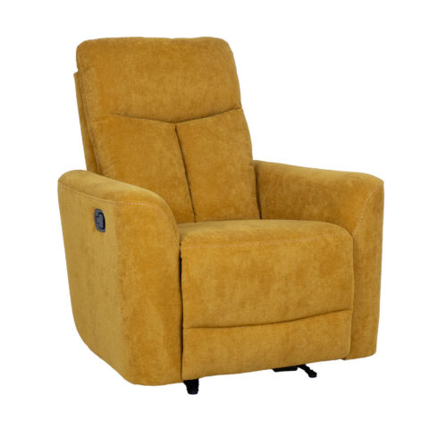 Tugitool GEMMA manuaalne recliner 89x98xH106cm, tumekollane Elutoamööbel