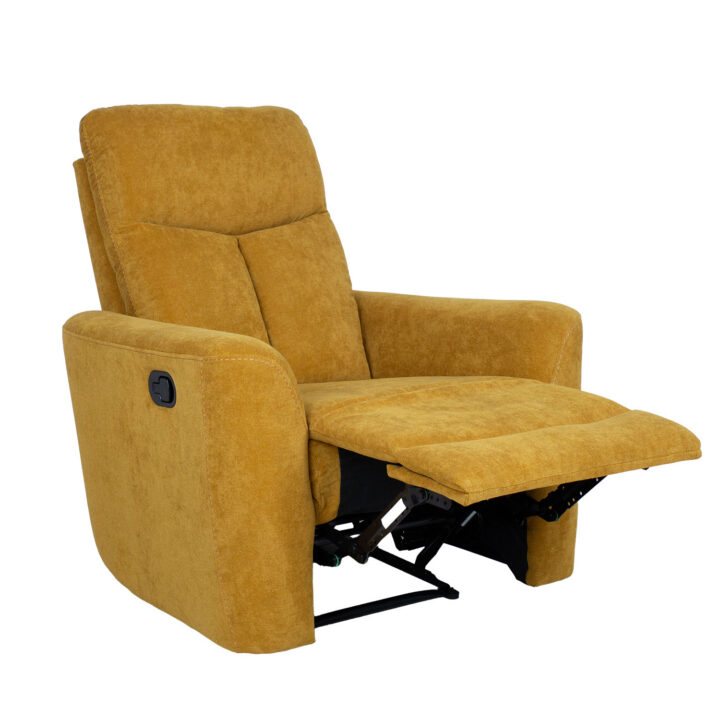Tugitool GEMMA manuaalne recliner 89x98xH106cm, tumekollane Elutoamööbel