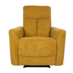 Tugitool GEMMA manuaalne recliner 89x98xH106cm, tumekollane Elutoamööbel