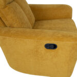 Tugitool GEMMA manuaalne recliner 89x98xH106cm, tumekollane Elutoamööbel
