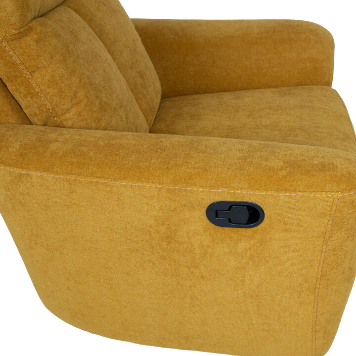 Tugitool GEMMA manuaalne recliner 89x98xH106cm, tumekollane Elutoamööbel