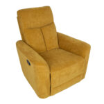 Tugitool GEMMA manuaalne recliner 89x98xH106cm, tumekollane Elutoamööbel