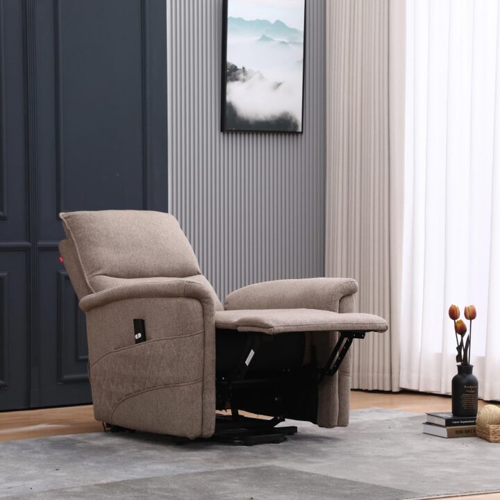 Tugitool GIANNI elektriline lift recliner 85x86xH106cm, beež Elutoamööbel