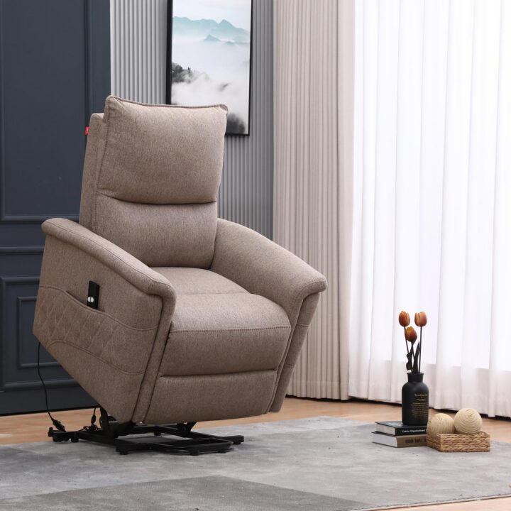 Tugitool GIANNI elektriline lift recliner 85x86xH106cm, beež Elutoamööbel