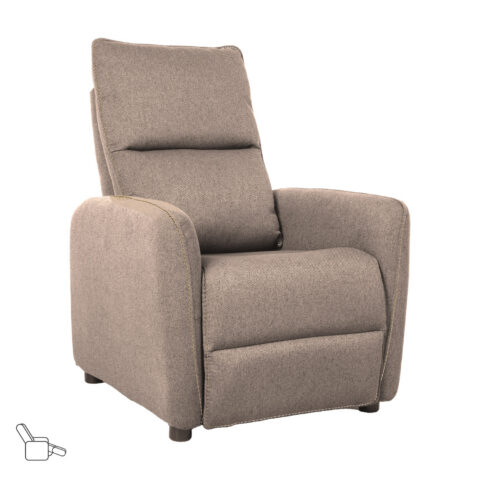 Tugitool ZAC push back recliner 74x95xH101cm, beež Elutoamööbel