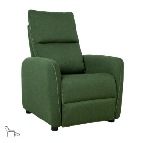Tugitool ZAC push back recliner 74x95xH101cm, roheline Elutoamööbel