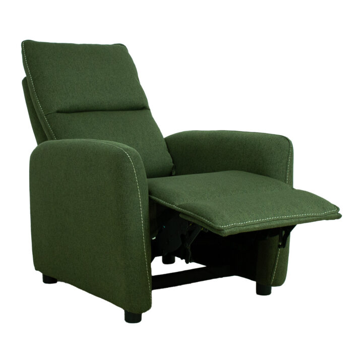 Tugitool ZAC push back recliner 74x95xH101cm, roheline Elutoamööbel