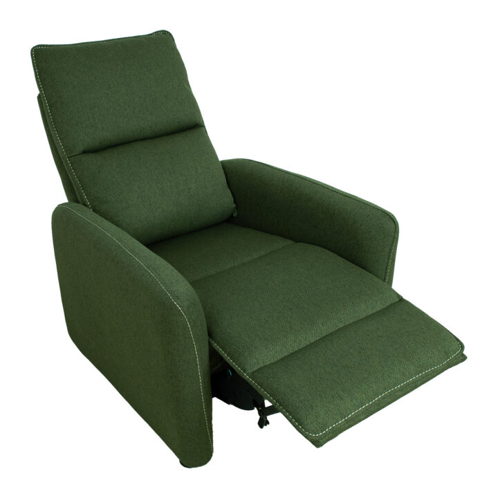 Tugitool ZAC push back recliner 74x95xH101cm, roheline Elutoamööbel