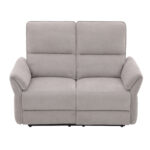 Diivan DAMIKA 2-kohaline elektriline recliner 143x92xH103cm, hall Diivanid
