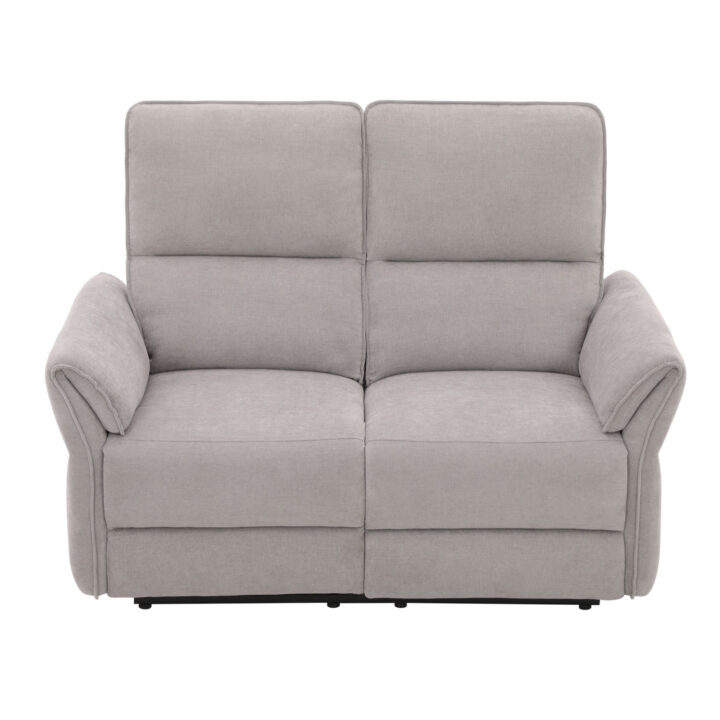 Diivan DAMIKA 2-kohaline elektriline recliner 143x92xH103cm, hall Diivanid