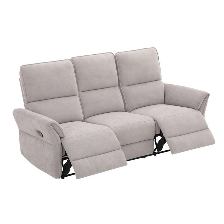 Diivan DAMIKA 3-kohaline elektriline recliner 200x92xH103cm, hall Diivanid