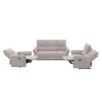 Diivan DAMIKA 3-kohaline elektriline recliner 200x92xH103cm, hall Diivanid