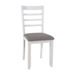 Tool JANELLE 41x49xH90cm, hall/valge Söögilauatoolid, taburetid H02-300 Söögilauatoolid, taburetid, pin