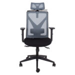 Töötool MIKE 64x65xH110-120cm, must/hall Arvutitoolid ja töötoolid Arvutitoolid ja töötoolid