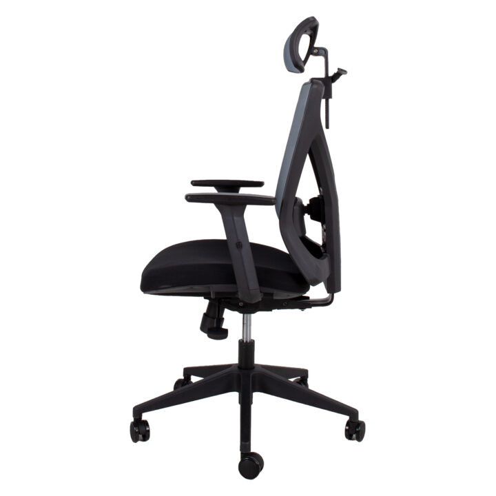 Töötool MIKE 64x65xH110-120cm, must/hall Arvutitoolid ja töötoolid Arvutitoolid ja töötoolid