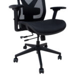 Töötool MIKE 64x65xH110-120cm, must Arvutitoolid ja töötoolid Arvutitoolid ja töötoolid