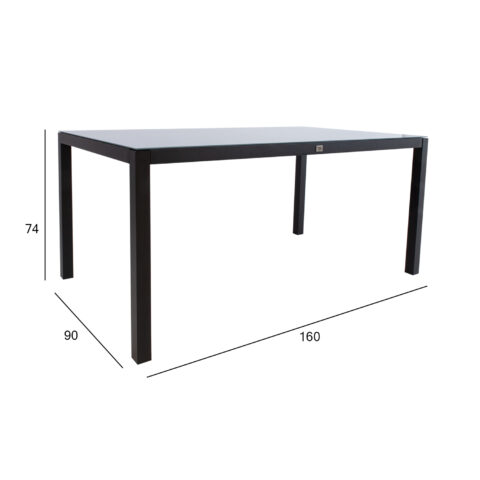 Laud AMALFI 160x90x74cm, hall Aialauad Aialauad