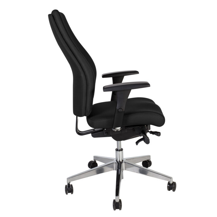 Töötool SMART PLUS, 60×59-64xH110,5-119,5cm, must, polüesterkangas, alumiinium Arvutitoolid ja töötoolid Arvutitoolid ja töötoolid