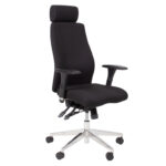 Töötool SMART EXTRA 60×63,5-70xH114-123cm, must Arvutitoolid ja töötoolid Arvutitoolid ja töötoolid