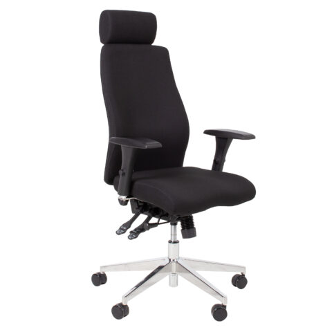 Töötool SMART EXTRA 60×63,5-70xH114-123cm, must Arvutitoolid ja töötoolid Arvutitoolid ja töötoolid