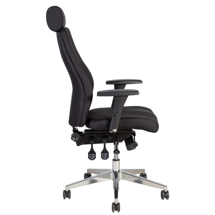 Töötool SMART EXTRA 60×63,5-70xH114-123cm, must Arvutitoolid ja töötoolid Arvutitoolid ja töötoolid