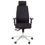 Töötool SMART EXTRA 60×63,5-70xH114-123cm, must Arvutitoolid ja töötoolid Arvutitoolid ja töötoolid