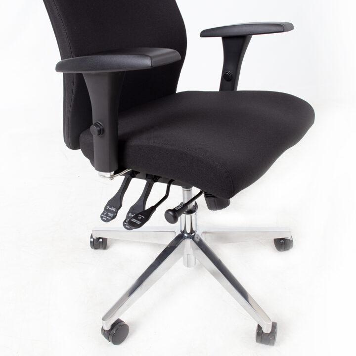 Töötool SMART EXTRA 60×63,5-70xH114-123cm, must Arvutitoolid ja töötoolid Arvutitoolid ja töötoolid