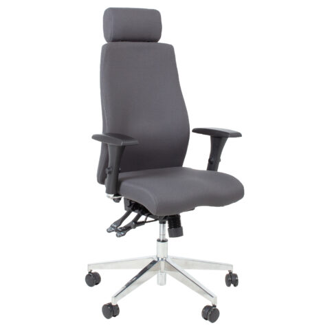 Töötool SMART EXTRA 60×63,5-70xH114-123cm, hall Arvutitoolid ja töötoolid Arvutitoolid ja töötoolid
