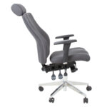 Töötool SMART EXTRA 60×63,5-70xH114-123cm, hall Arvutitoolid ja töötoolid Arvutitoolid ja töötoolid