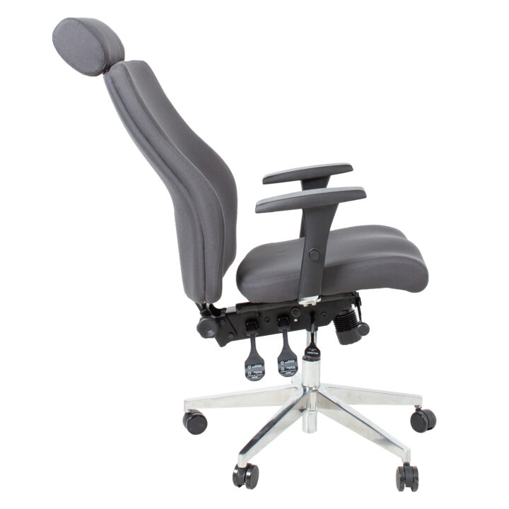 Töötool SMART EXTRA 60×63,5-70xH114-123cm, hall Arvutitoolid ja töötoolid Arvutitoolid ja töötoolid